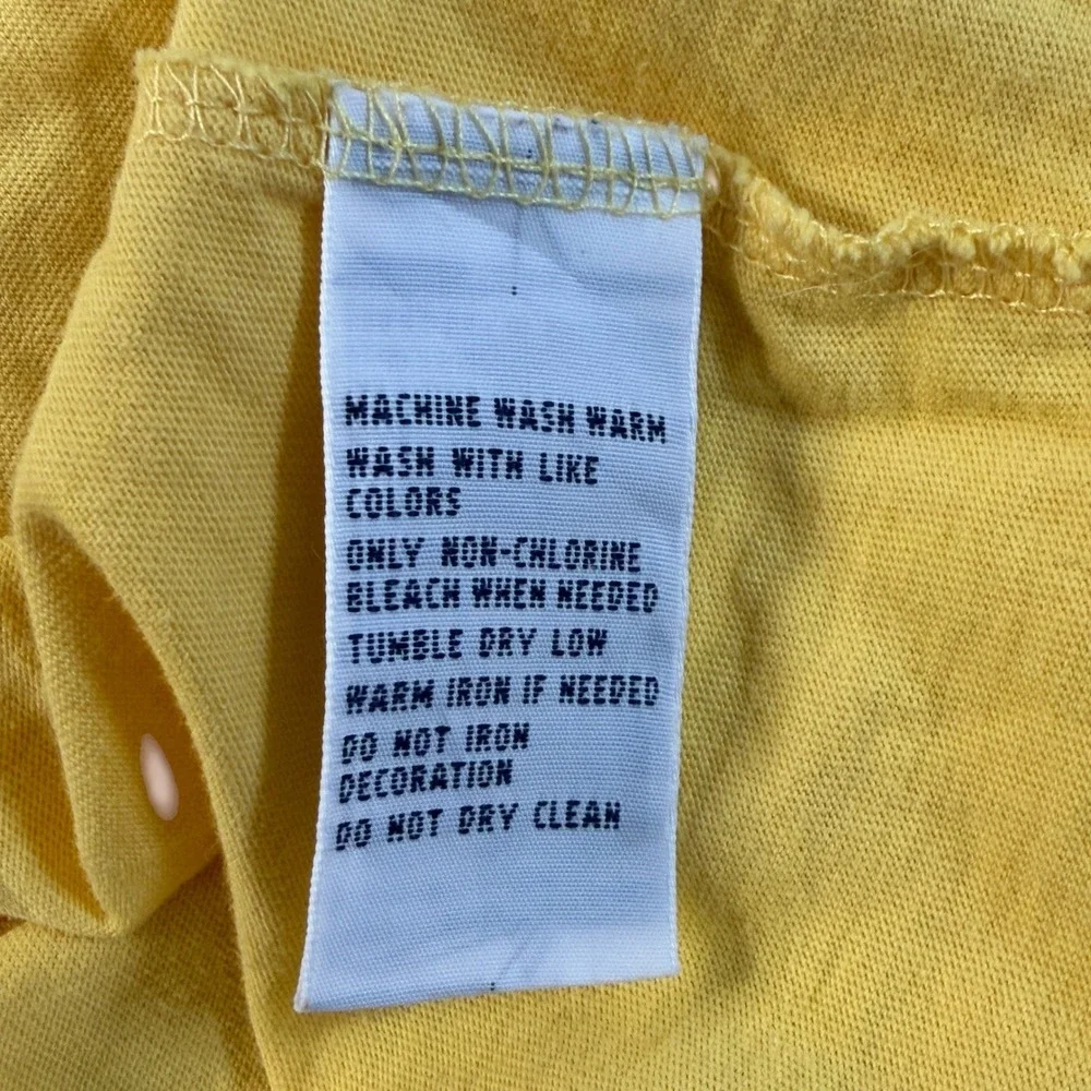Polo Ralph Lauren Mens Custom Fit Yellow Short Sleeve Crew Neck T-Shirt Size L